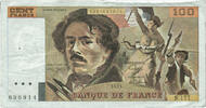 Frankreich 100 Francs Delacroix, S.171, SS, Fayette:69bis.3a2 -