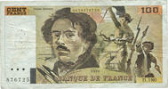 Frankreich 100 Francs Delacroix, D.180, SS, Fayette:69bis2d -