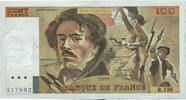 Frankreich 100 Francs Delacroix, R.156, SS, Fayette:69.13d -