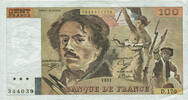 Frankreich 100 Francs Delacroix, D.170, SS, Fayette:69bis.3a1 -