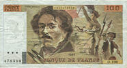 Frankreich 100 Francs Delacroix, O.198, SS, Fayette:69bis.4a -