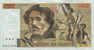 Frankreich 100 Francs Delacroix, X.172, SS, Fayette:69BIS.3A4 -