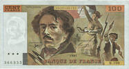 Frankreich 100 Francs Delacroix, B.198, UNZ, Fayette:69bis.4a -