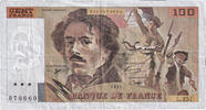 Frankreich 100 Francs Delacroix, L.231, SS, Fayette:69bis.8 -
