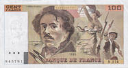 Frankreich 100 Francs Delacroix, H.214, SS+, Fayette:69bis.7 -