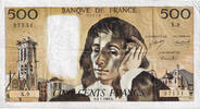 Frankreich 500 Francs 1969 Pascal, X.9, SS, Fayette:71.3