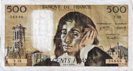 Frankreich 500 Francs 1970 Pascal, Y.18, SS, Fayette:71.5