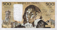 Frankreich 500 Francs Pascal, S.64, SS+, Fayette:71.15 -