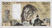 Frankreich 500 Francs 1979 Pascal, D.104, S+, Fayette:71.20