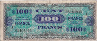 Frankreich 100 Francs Flag/France, 05464945, S, Fayette:VF25.11 -