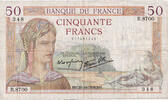 Frankreich 50 Francs Cérès, R.8700, S+, Fayette:18.16, KM:85b -