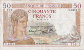 Frankreich 50 Francs Cérès, U.9551, S+, Fayette:18.21, KM:85b -