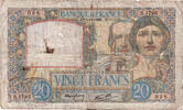 Frankreich 20 Francs Science et Travail, S.1795, S, Fayette:12.10 -