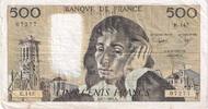 Frankreich 500 Francs Pascal, K.142, SS, Fayette:71.25, KM:156e -