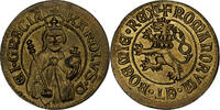 Frankreich Medaille Karl IV, Roi de Bohême, Messing, Restrike, VZ -