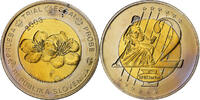 Slowenien 2 Euro unofficial private coin, Copper Plated Steel, STGL -