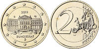 Deutschland 2 Euro Fantaisy coinage .Dorée, Goldine, UNZ -