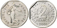 Frankreich 2 Francs Semeuse, Paris, Série FDC.BU, STGL, Nickel -
