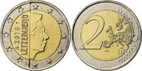 Luxemburg 2 Euro Bi-Metallic, STGL, KM:New -