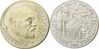 Frankreich 100 Francs Münze, Germinal, Paris, STGL, Silber, KM:957 -