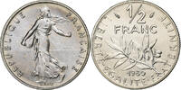Frankreich 1/2 Franc Semeuse, Paris, série FDC, STGL, Nickel, KM:931.1 -