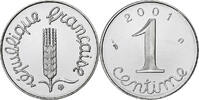 Frankreich Centime Münze, Épi, Paris, Proof / BE, STGL, Stainless -