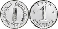 Frankreich Centime Münze, Épi, Paris, Proof / BE, STGL, Stainless -