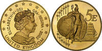 United Kingdom 5 Euro Elizabeth II, Copper-Nickel-Aluminum, UNZ, KM:Pn9 -