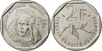 Frankreich 2 Francs Münze, Guynemer, Paris, FDC, STGL, Nickel, KM:1187 -