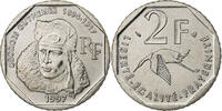 Frankreich 2 Francs Münze, Guynemer, Paris, FDC, STGL, Nickel, KM:1187 -