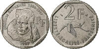 Frankreich 2 Francs Münze, Guynemer, Paris, FDC, STGL, Nickel, KM:1187 -