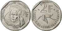 Frankreich 2 Francs Münze, Guynemer, Paris, FDC, STGL, Nickel, KM:1187 -