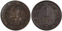 Niederlande 1/2 Cent Münze, Wilhelmina I, VZ, Bronze, KM:109.2 -
