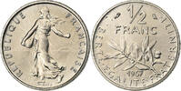 Frankreich 1/2 Franc Semeuse, Paris, série FDC, Nickel, STGL -