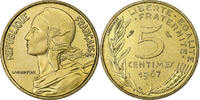 Frankreich 5 Centimes Marianne, Paris, série FDC, Aluminum-Bronze -