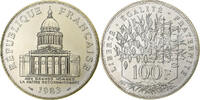 Frankreich 100 Francs Panthéon, Paris, série FDC, Silber, STGL -