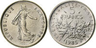 Frankreich 5 Francs Semeuse, Paris, série FDC, Nickel Clad -