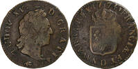 Frankreich Sol Louis XV, Sol à la vieille tête, Lyon, Kupfer, S -