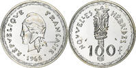 New Hebrides 100 Francs Paris, Silber, STGL -