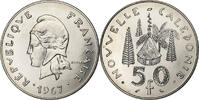 Neukaledonien 50 Francs Paris, Nickel, STGL, Lecompte:120, KM:7 -