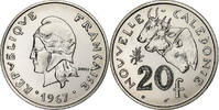 Neukaledonien 20 Francs Paris, Nickel, STGL, Lecompte:104, KM:6 -