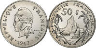 French Polynesia 50 Francs Paris, Nickel, STGL, KM:7 -
