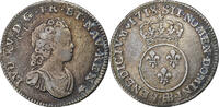 Frankreich 12 Sols, 1/10 ECU Louis XV, 1/10 Écu Vertugadin, Strasbourg -