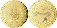 Türkei Medaille Istanbul Büyük Sehir Belediye Baskanligi, Gilt Bronze, UNZ -