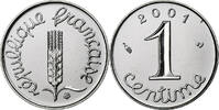 Frankreich Centime Épi, Monnaie de Paris, BU, Stainless Steel, STGL -