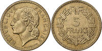 Frankreich 5 Francs Lavrillier, Aluminum-Bronze, SS+, Gadoury:761 -