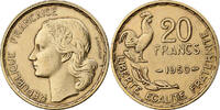 Frankreich 20 Francs Guiraud, Paris, Aluminum-Bronze, SS, Le -