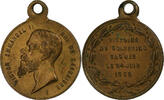 Italien Medaille Victor Emmanuel, Victoire de Solférino, Messing, SS+ -