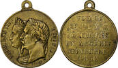 Algeria Medaille Napoléon III, Voyage en Algérie, Messing, Caqué, SS+ -