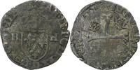 Frankreich Douzain Henri III, Lyon, Billon, S -